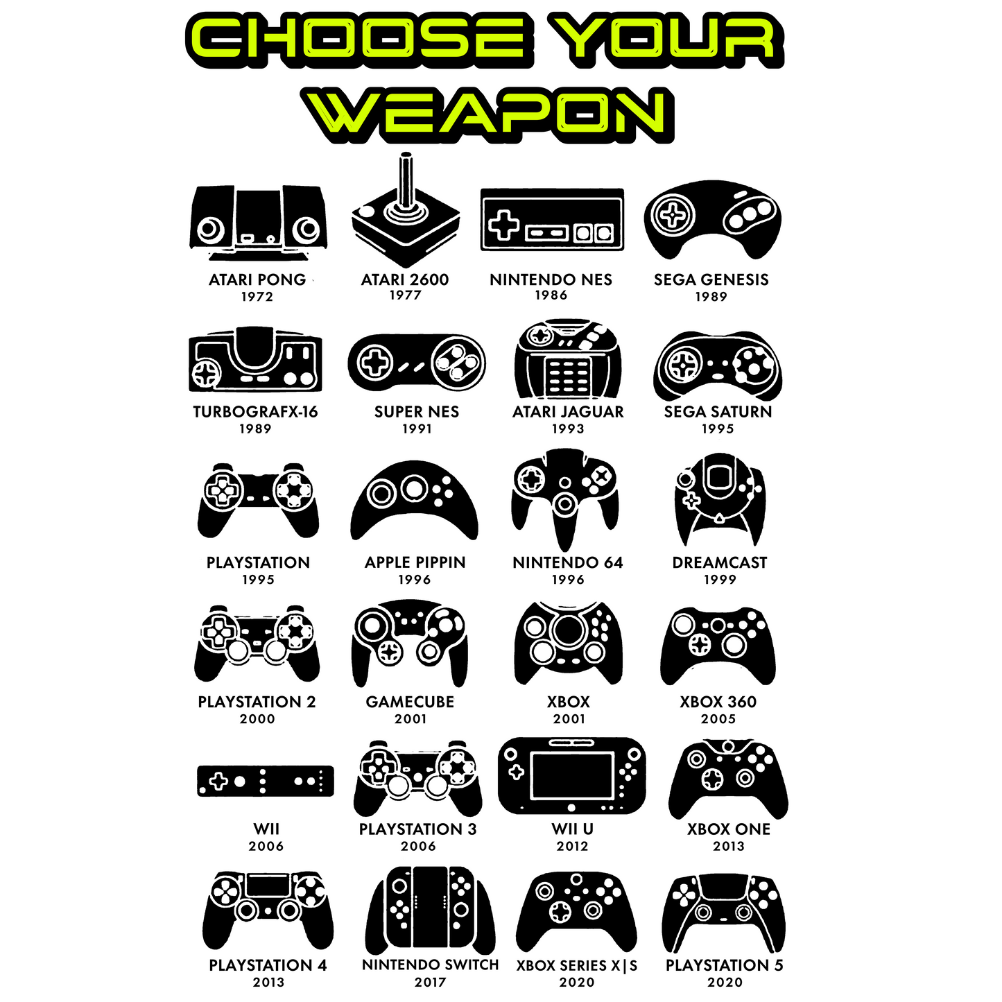 Choose Your Weapon: Controller Throwback Graphic T-Shirt