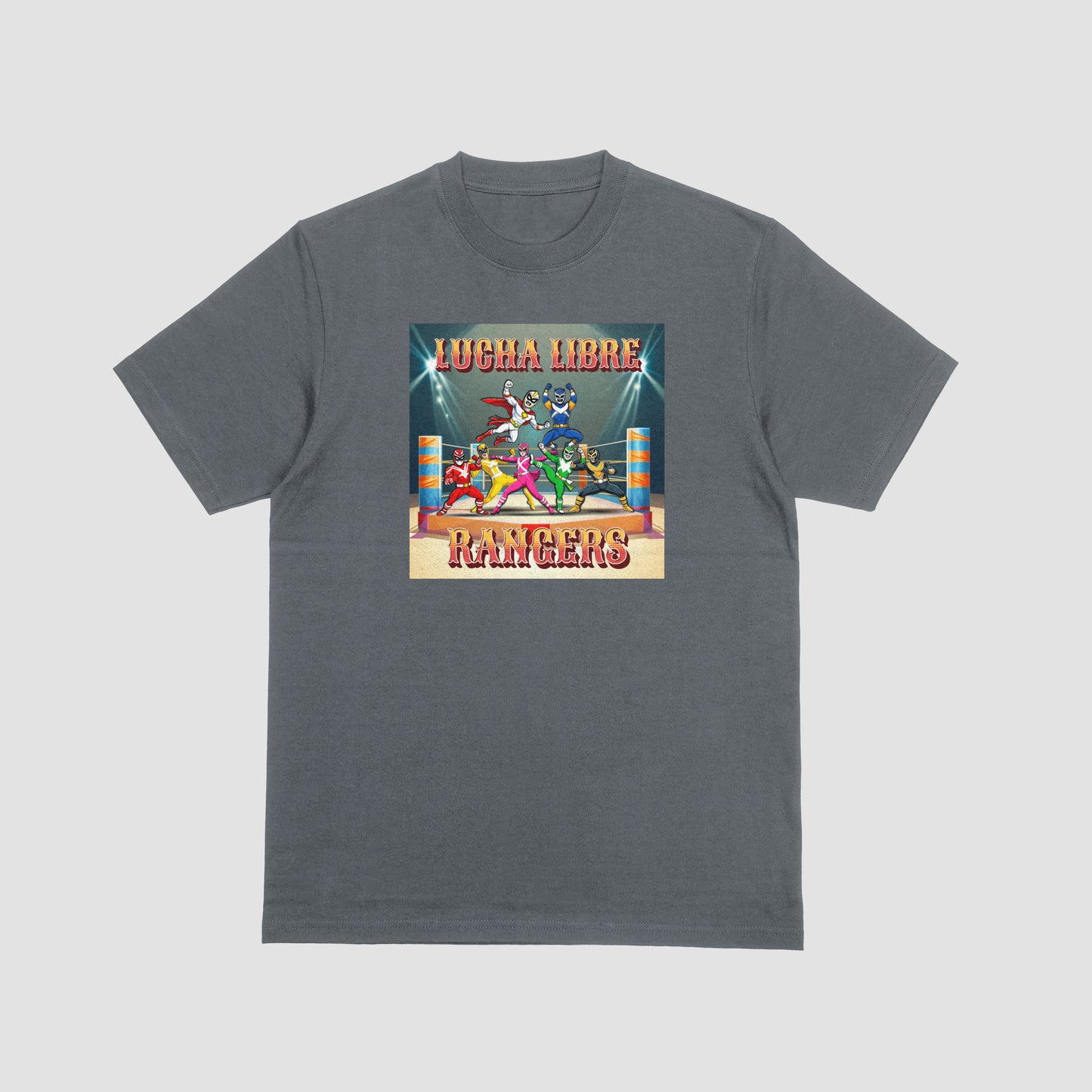 Lucha Libre Power Rangers Graphic T-Shirt