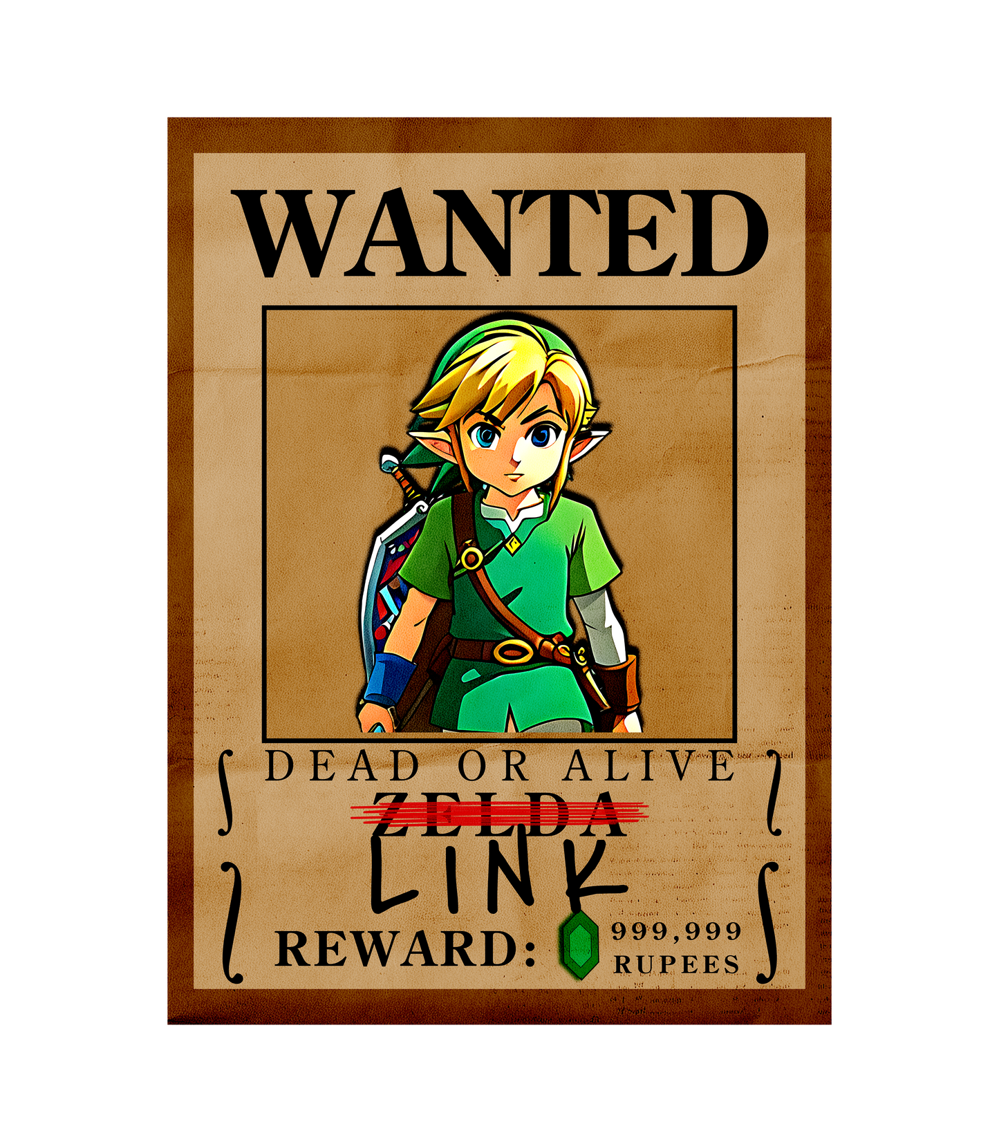 Wanted: Link Graphic T-Shirt