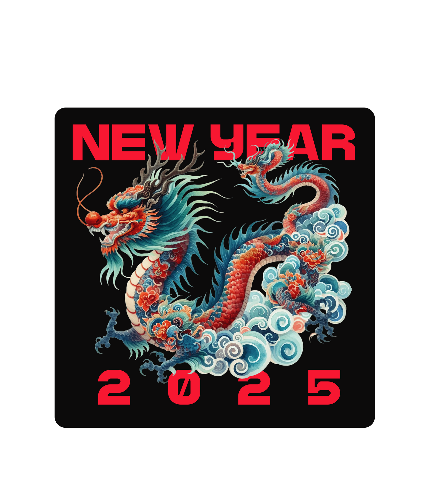 New Year 2025: Dragon Style Graphic T-Shirt